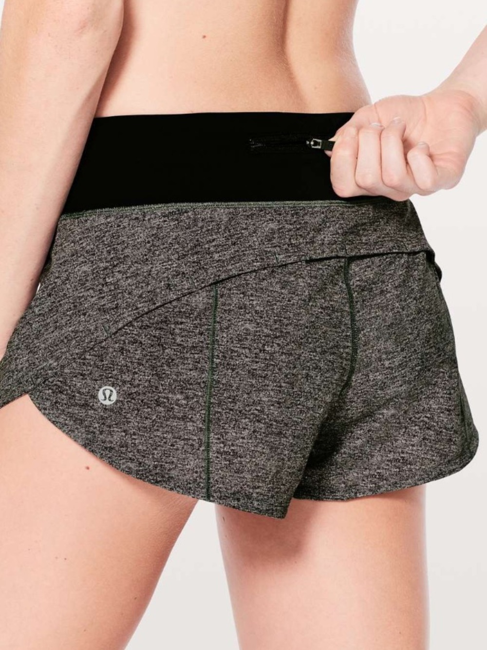 Lululemon Speed Up Short *2.5" Heather Lux Multi Black Athletic Bottoms Size 8